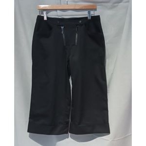 FUTURSTATE Double Zip Wide-Leg Cropped Pants